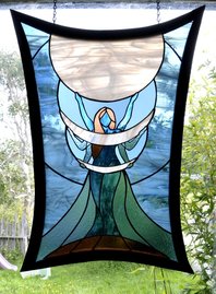Yemaya, or Offering ~ Stained Glass by Colleen Clifford in Humboldt County
