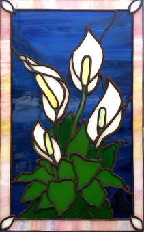 Peace Lily ~ Stained Glass by Colleen Clifford in Humboldt County
