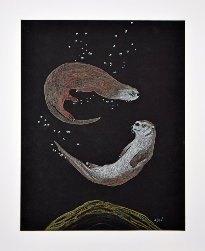 River Otters 3 by Patricia Sundgren Smith